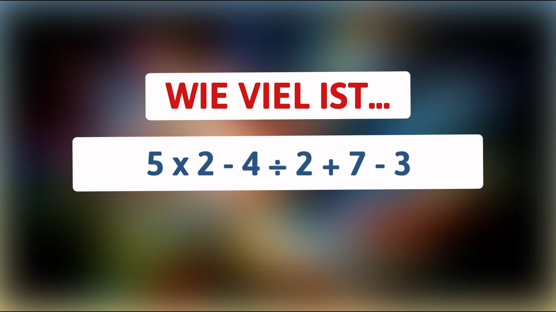 Kannst du dieses knifflige Rätsel lösen, das nur für brillante Denker gemacht ist? Fordere dein Gehirn heraus!"