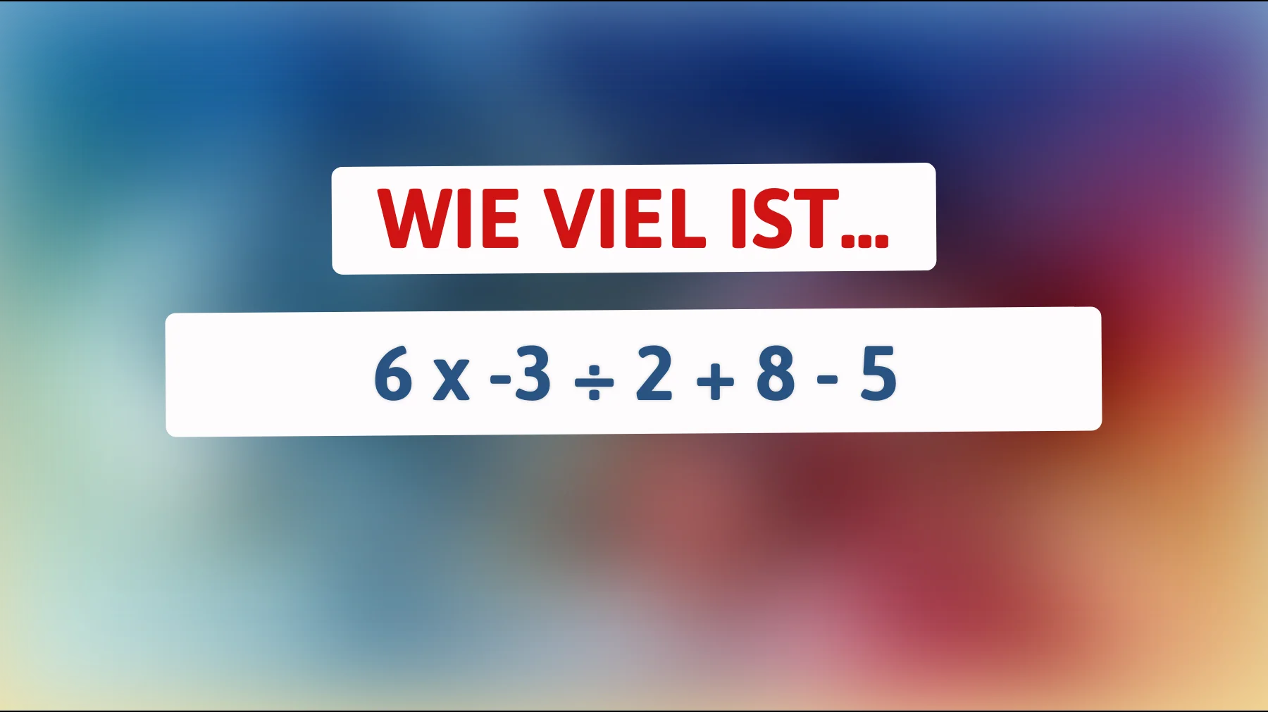 Nur die klügsten Köpfe können das knifflige Ergebnis dieser Mathe-Herausforderung richtig bestimmen – traust du dich?"